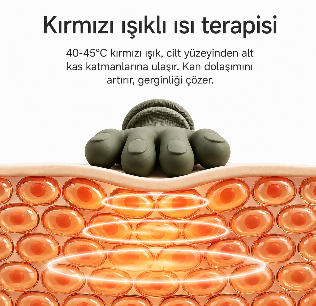 Masszen 10 Parmaklı Masaj Aleti | Boyun, Omuz, Bel ve Bacak Masajı